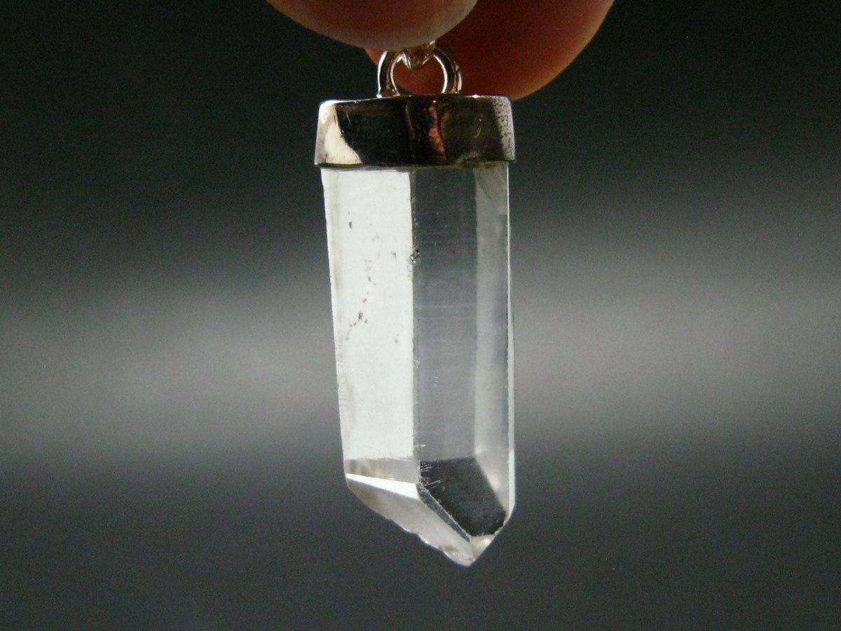 Lemurian Quartz Crystal Pendant From Brazil - 1.5" - 5.79 Grams