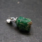 Emerald Beryl Silver Pendant from Afghanistan - 0.6" - 0.86 Grams