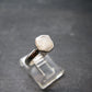 Very Rare White Cryolite 925 Silver Ring from Greenland - Size 6 - 2.0 Grams