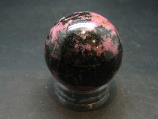 Pink Rhodonite Rodonite Sphere Ball From Canada - 1.5" - 123.74 Grams