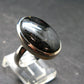 Real!! Very Rare Nuumite Nuummite Sterling Silver Ring from Greenland - 7.14 Grams - Size 7