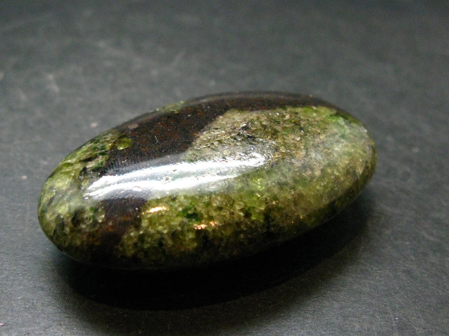 Peridot Olivine Tumbled Stone from Arizona, USA - 2.1" - 54.72 Grams