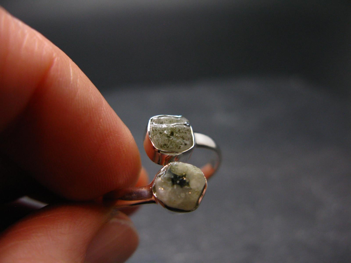Phenakite Phenacite Crystal Silver Ring From Russia - Size 9 - 2.46 Grams