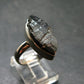 Unpolished Elite Shungite Silver Ring from Russia - Size 6 - 4.52 Grams