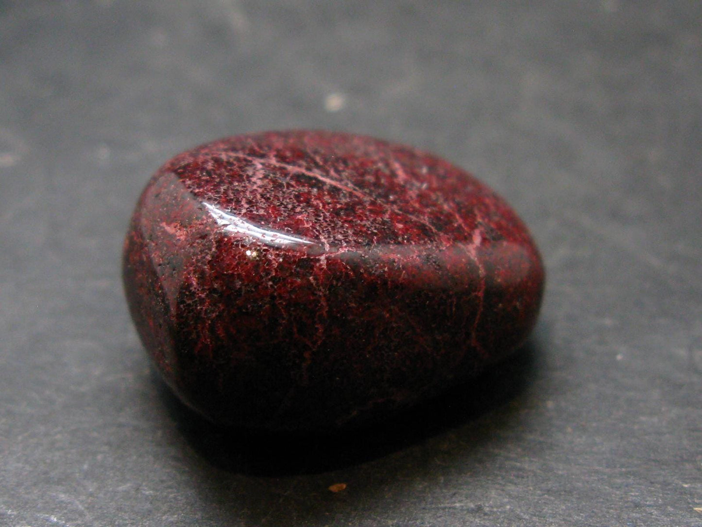 Red Cinnabar Cinabar Tumbled Piece From Spain - 14.11 Grams - 0.9"
