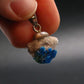 Cavansite Crystal Pendant In Sterling Silver From India - 1.0" - 1.57 Grams