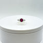 Ruby Solitaire Ring | Natural Ruby in Sterling Silver | July Birthstone Jewelry - Size 8
