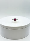 Ruby Solitaire Ring | Natural Ruby in Sterling Silver | July Birthstone Jewelry - Size 8