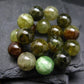 AAA Grade Grossular Green Garnet Genuine Bracelet ~ 7 Inches ~ 12mm Round Beads