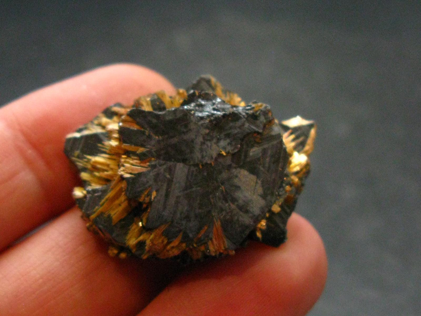 Large Hematite and Rutile Cluster from Brazil - 1.2" - 13.2 Grams
