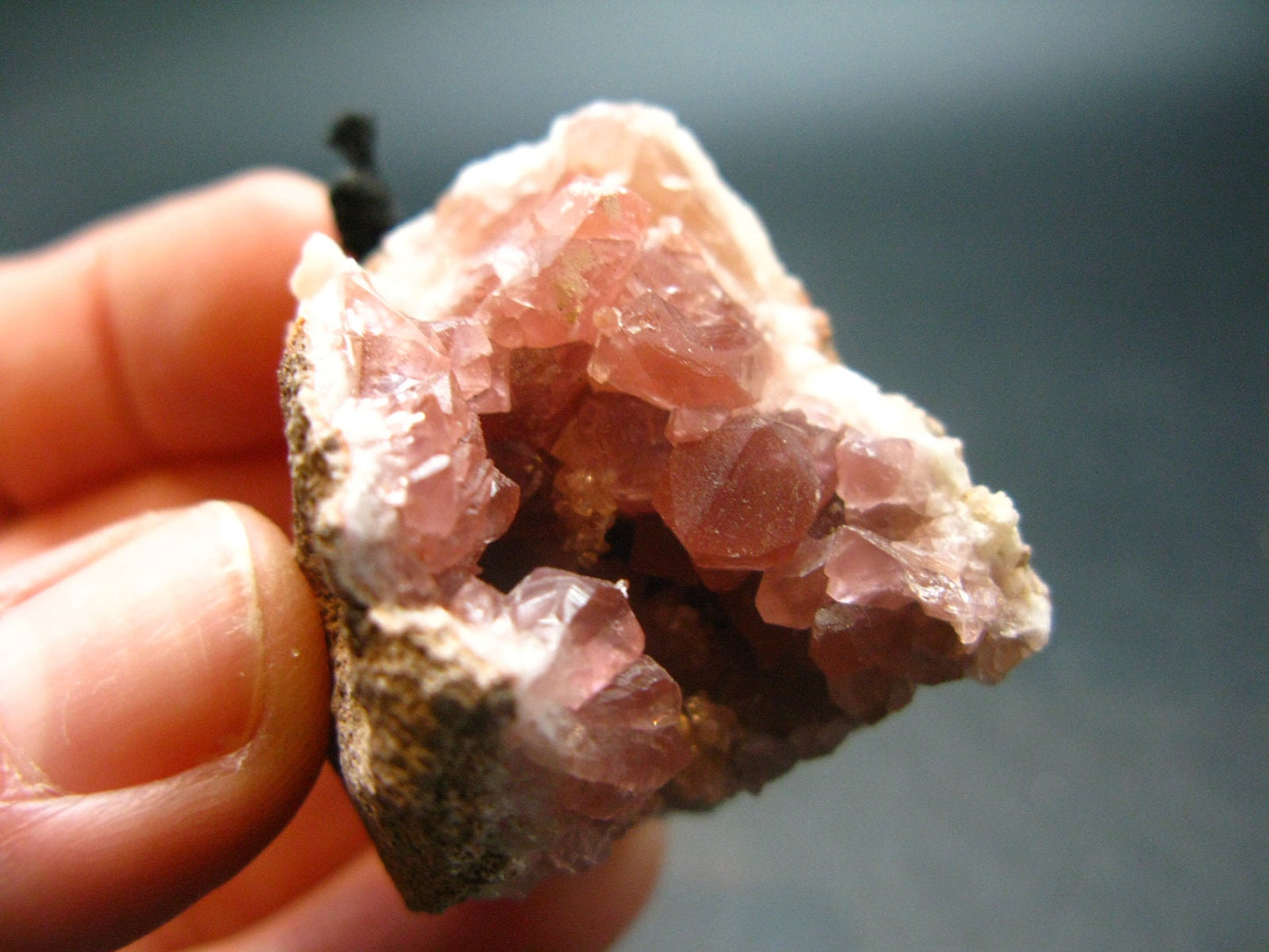 Large Pink Amethyst Pendant From Mexico - 1.3"