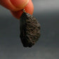 Tibetan Black Tektite Silver Pendant From Tibet - 1.3" - 6.05 Grams