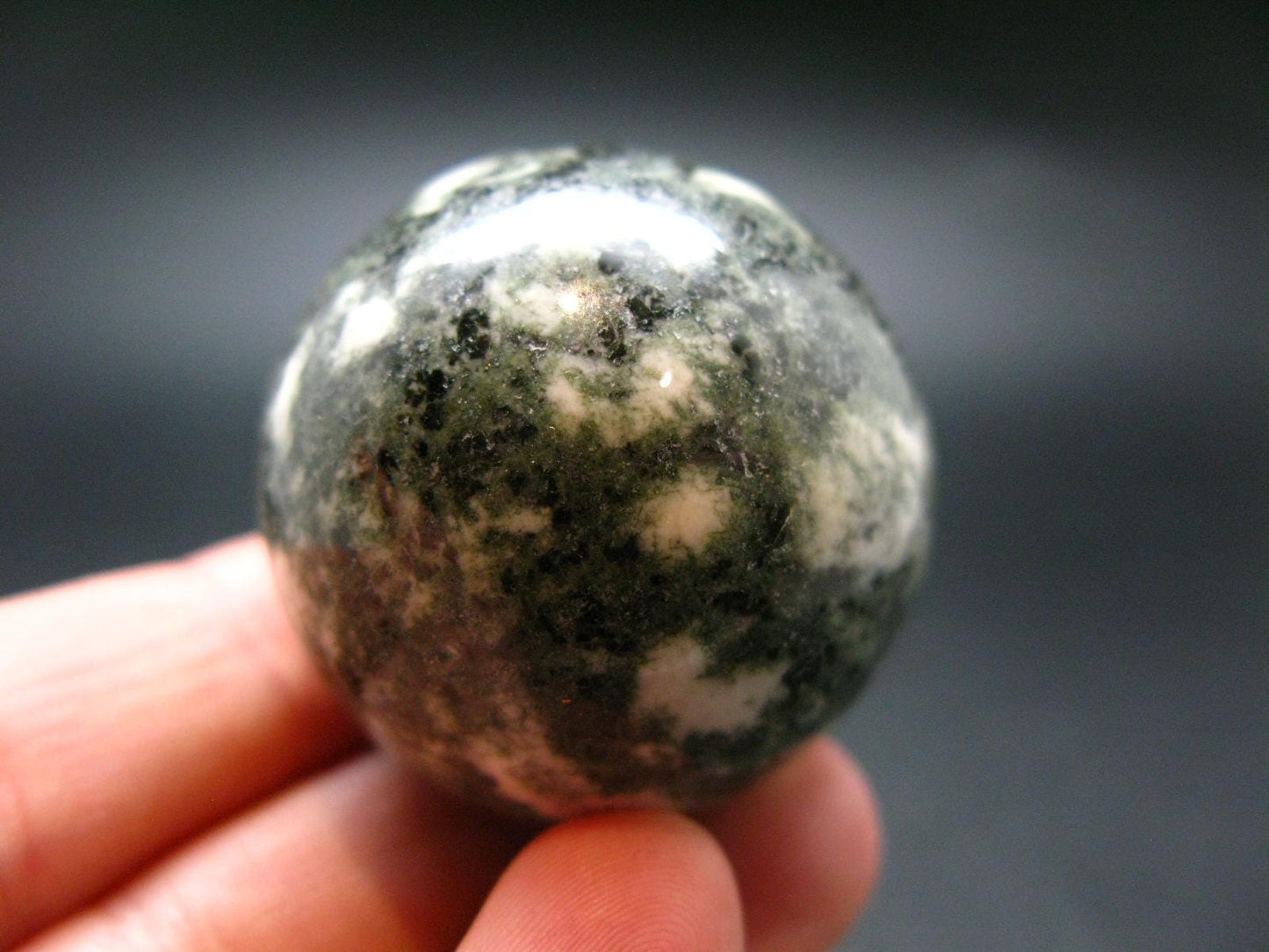 Rare Stonehenge Bluestone Sphere Ball From Wales UK - 1.3" - 68 Grams