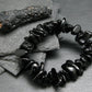 Tibetan Tektite Genuine Bracelet ~ 7 Inches ~ 18mm Tumbled Beads