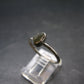 Cute Gem Moldavite Sterling Silver Ring From Czech Republic - Size 8 - 1.9 Grams