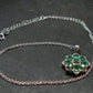 Emerald Silver Pendant W/Chain From Colombia - 3.86 Grams Total