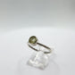 Chrysoberyl Raw Stone Ring Gemstone Silver Minimalist Jewelry Natural Crystal Gift - Sizes: 6, 7, 8