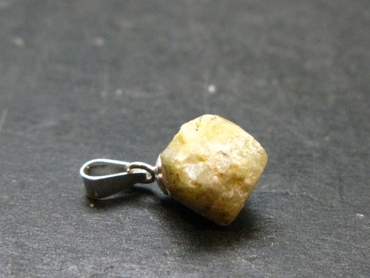 Rhodizite Rhodozite Crystal Silver Pendant from Madagascar - 0.6" - 0.94 Grams