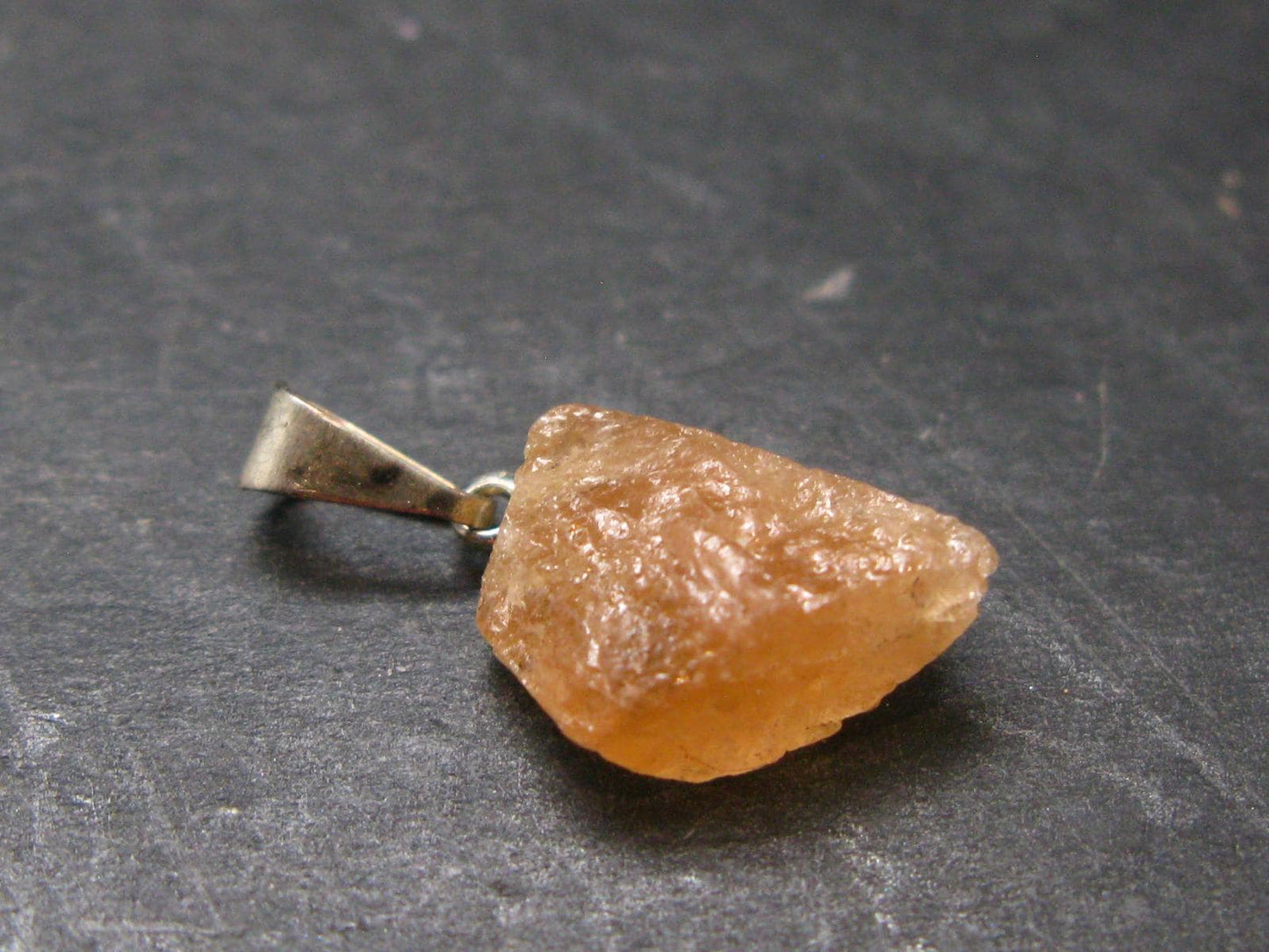 Imperial Topaz Crystal Pendant From Brazil - 0.8" - 1.6 Grams