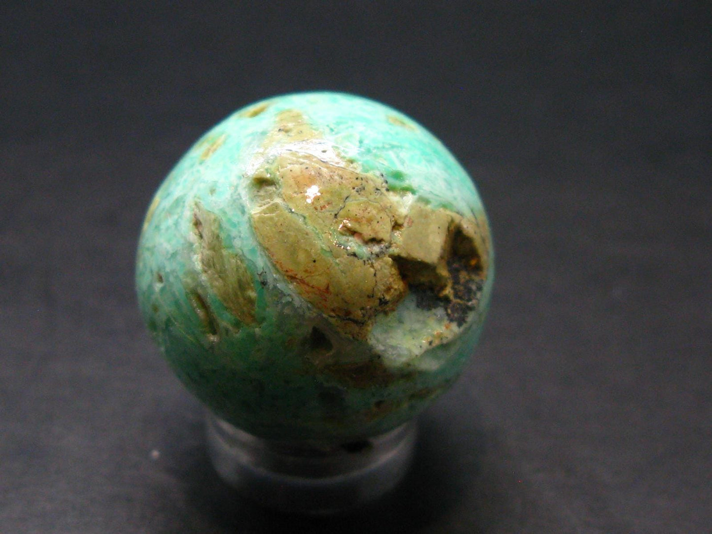 Rare Green Smithsonite Sphere Ball from Namibia - 0.9" - 15.67 Grams