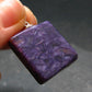 Rare High-Quality Charoite Pendant In SS From Russia - 1.1" - 7.36 Grams