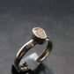 Gray Herderite Silver Ring from Africa - Size 7 - 1.67 Grams