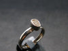 Gray Herderite Silver Ring from Africa - Size 7 - 1.67 Grams