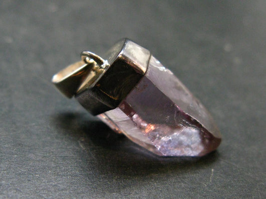 Vera Cruz Amethyst Silver Pendant From Mexico - 1.1" - 5.42 Grams
