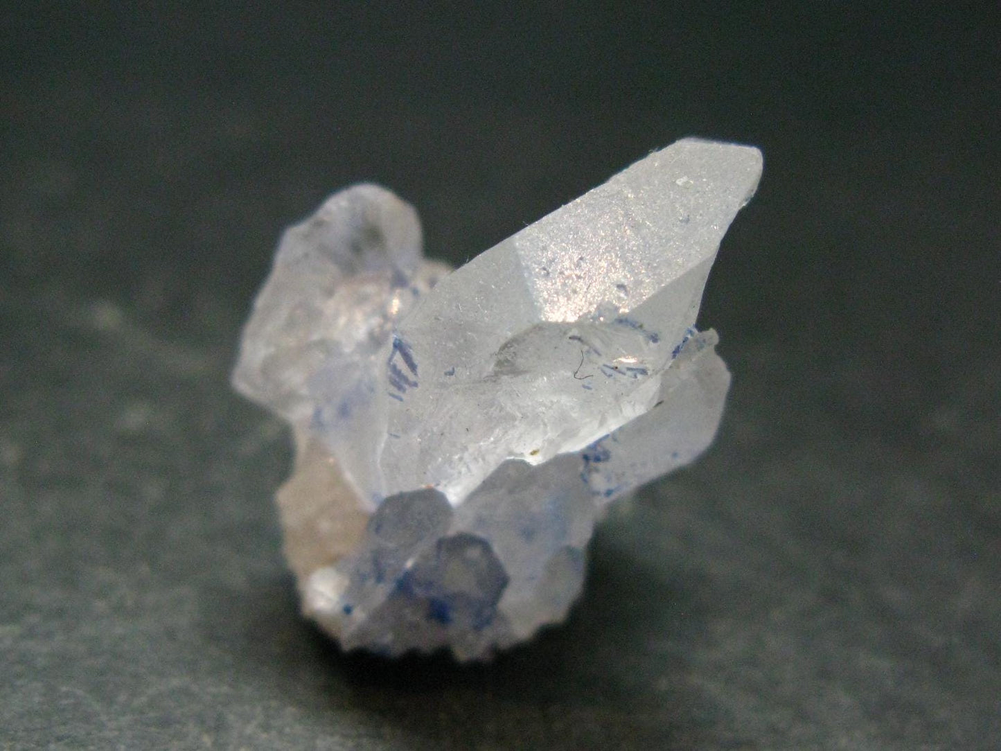 Dumortierite In Quartz Crystal From Brazil - 1.0" - 5.83 Grams