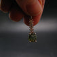 Moldavite Tektite Silver Pendant from Czech Republic - 1.0" - 1.49 Grams