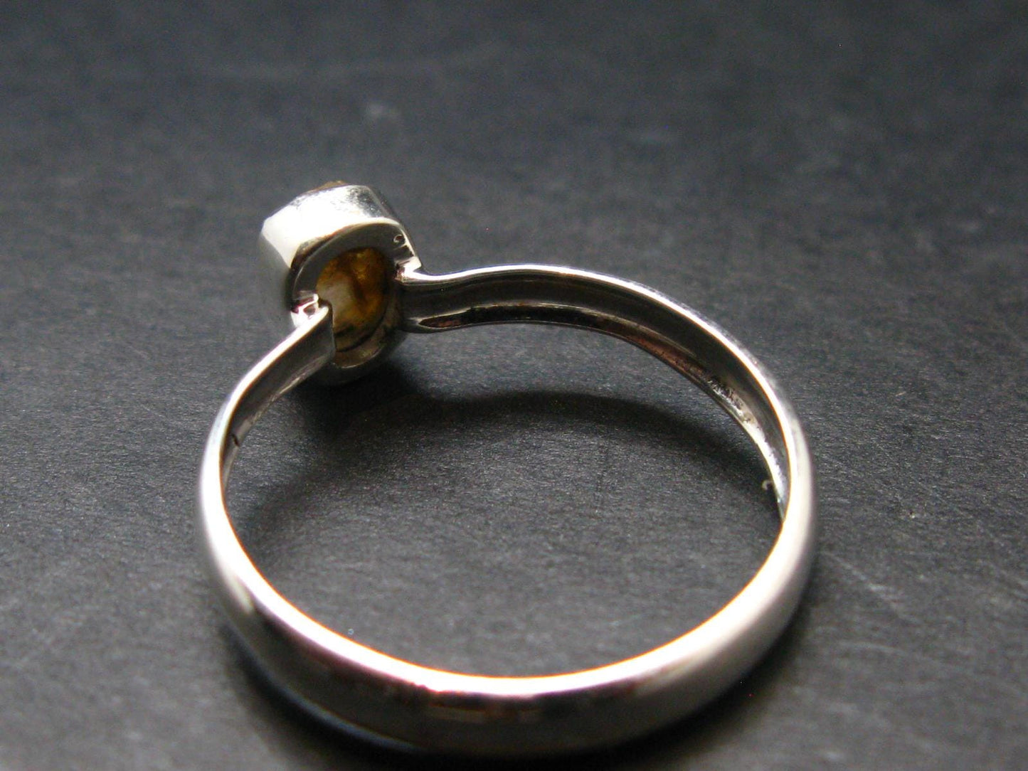 Green Herderite Silver Ring From Brazil - 1.84 Grams - Size 8