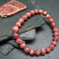 Rhodochrosite Genuine Bracelet ~ 7 Inches ~ 8mm Round Beads