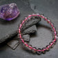 Ametrine Genuine Bracelet ~ 7 Inches ~ 8mm Round Beads