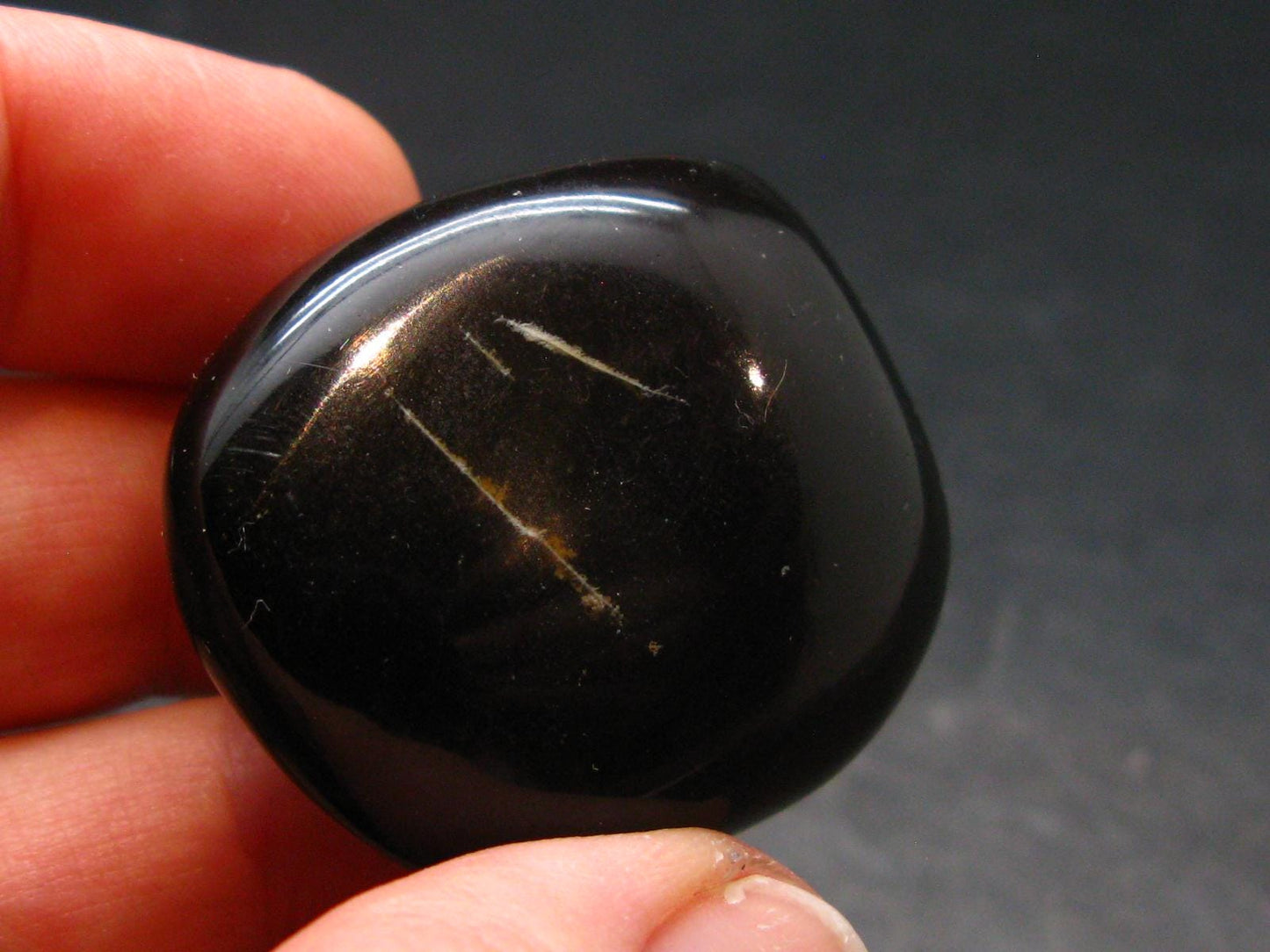 Rare Large Blue Amber Tumbled Piece Fluorescent From Indonesia - 1.3" - 11.85 Grams