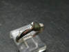 Cute Gem Moldavite Sterling Silver Ring From Czech Republic - Size 7.75 - 1.34 Grams