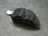 Moldavite Tektite Silver Pendant from Czech Republic - 1.4" - 3.67 Grams