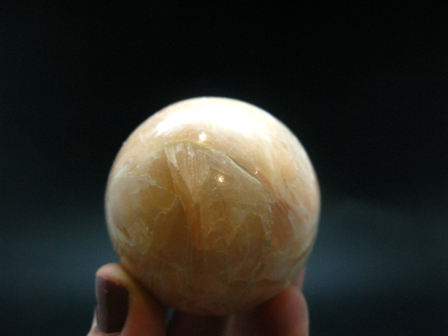 Unique Stilbite Sphere Ball From India - 1.9"