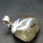 Rutilated Quartz Silver Pendant From Brazil - 1.0"