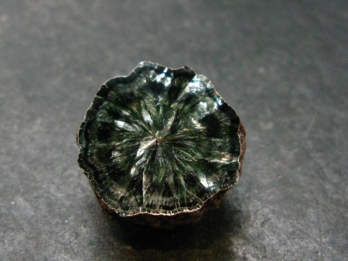 Nice Polished Seraphinite Clinochlore Stalactite From Russia - 0.8" - 6.06 Grams
