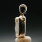 Gray Herderite Silver Pendant from Africa - 0.7" - 1.16 Grams