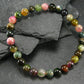 Watermelon Bicolor Tourmaline Genuine Bracelet ~ 7 Inches ~ 6mm Round Beads