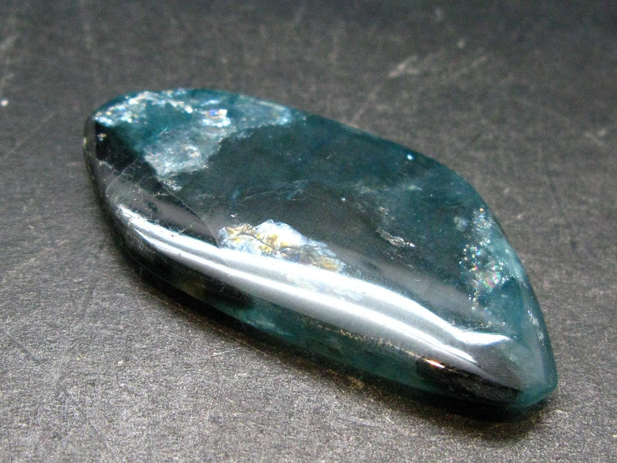 Extremely Rare Tumbled Grandidierite Stone From Madagascar - 1.7" - 37.00 Carats