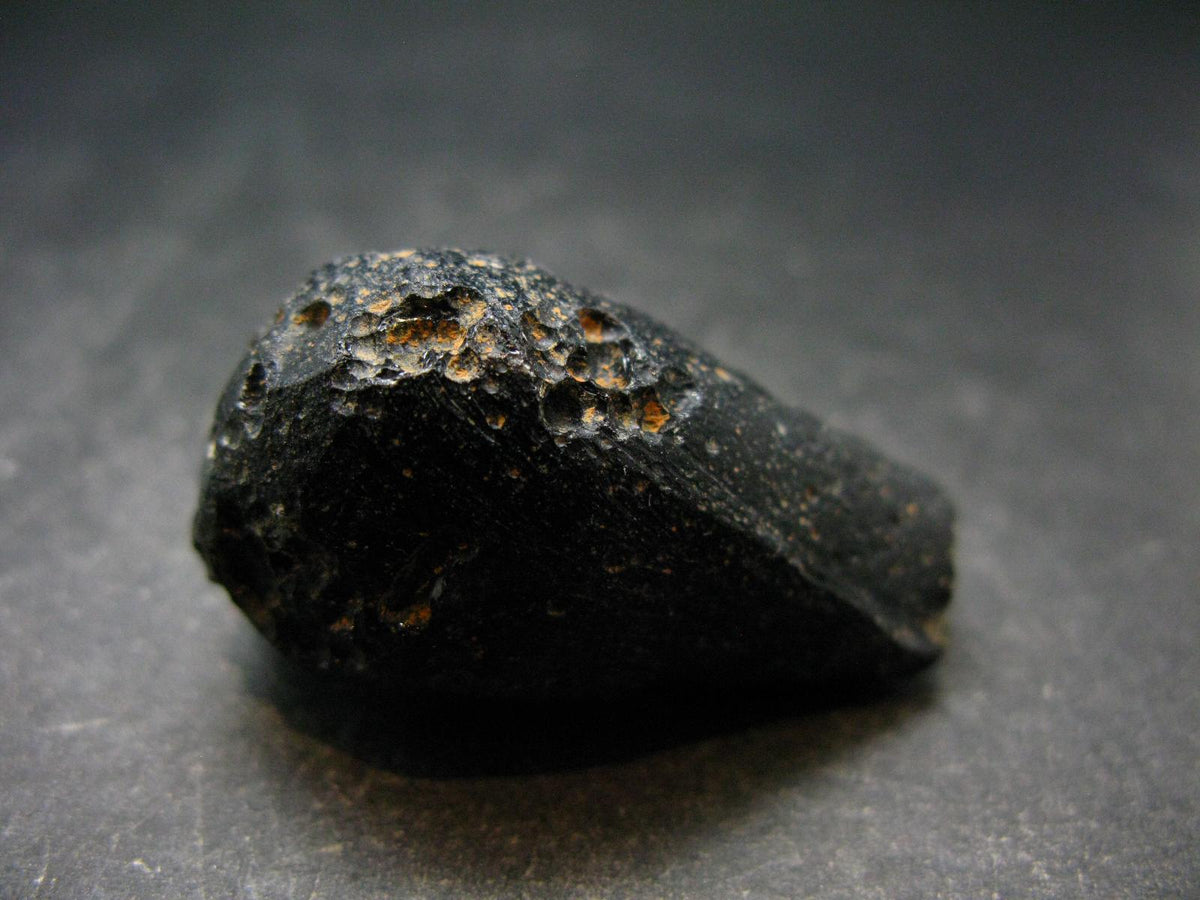 Rare Large Black Tibetan Tektite Raw Piece from Tibet - 1.7" - 27.47 Grams