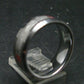 Muonionalusta Meteorite & Opal Steel Ring - 12.65 Grams - Size 10