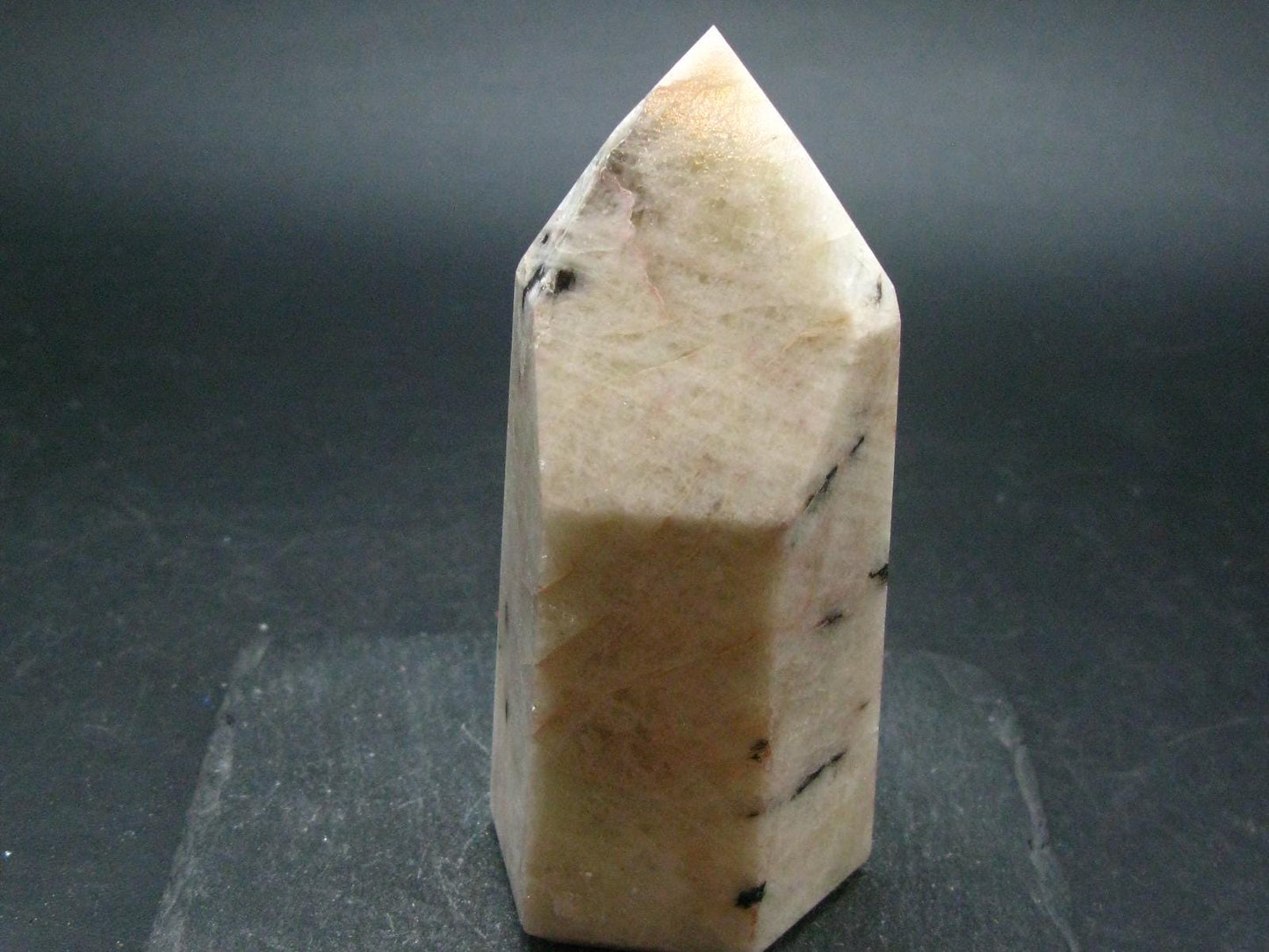 Nice Golden Amblygonite Obelisk from Brazil - 211.38 Grams - 3.4"