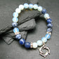 Opalite & Sodalite Genuine Bracelet ~ 7 Inches ~ 8mm Round Beads