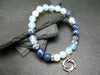 Opalite & Sodalite Genuine Bracelet ~ 7 Inches ~ 8mm Round Beads