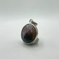 Lattice Sunstone Pendant Natural Gemstone Silver Necklace Red Green Stone Healing Crystal Jewelry Gift
