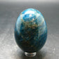 Large Neon Blue Apatite Egg from Madagascar - 188.64 Grams - 2.3"