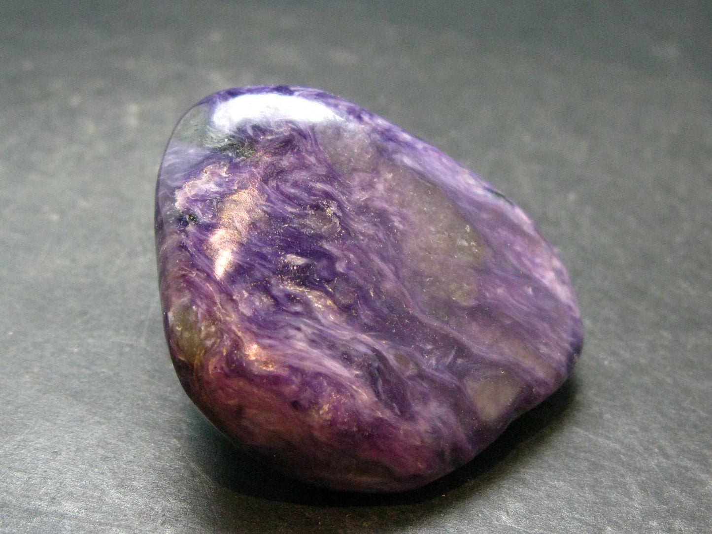 Large Nice Charoite Tumbled Stone from Russia - 80.69 Grams - 2.0"
